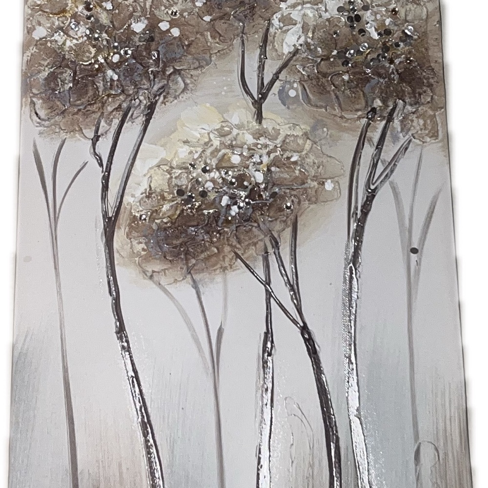Floral Canvas Art in Neutral Tones
